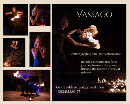 Vassago contact juggling and Fire performances